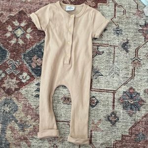 Orcas Lucille Tan Romper 0-3m
